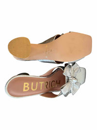 BUTRICH Metallic Silver Size 39 Shoes