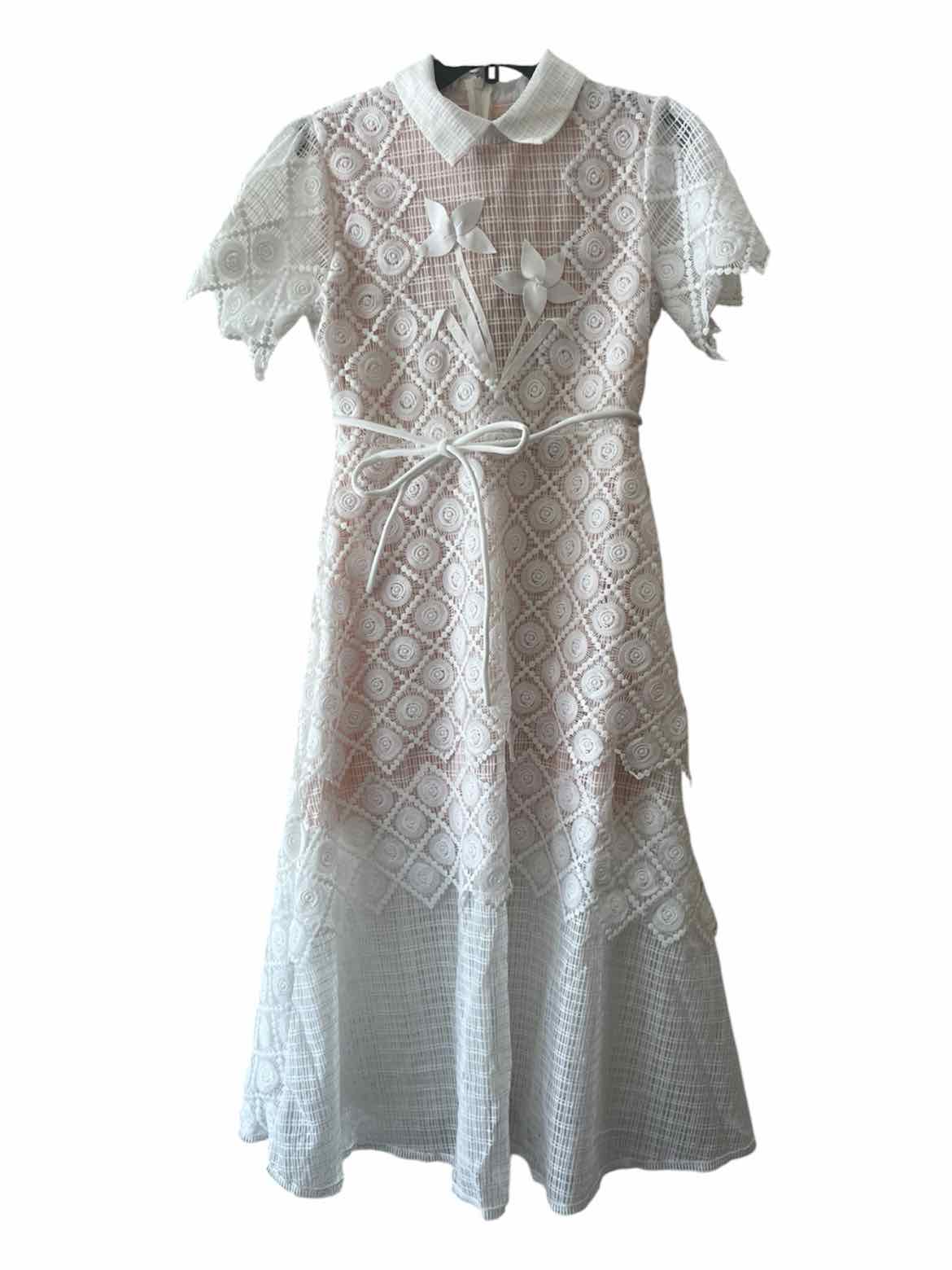 Miss Rosier white and nude Size L Dress