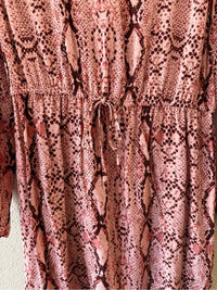 LASCANA Pink and Burgundy Size 10 Dress