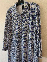 J. McLaughlin Navy and White Size L Dress