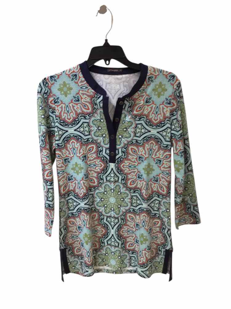 J McLaughlin Blue & multi Size S Shirt