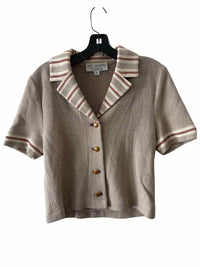 St.John Beige and Cream Size 10 Shirt