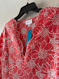 Milly Coral and white Size 4 Dress