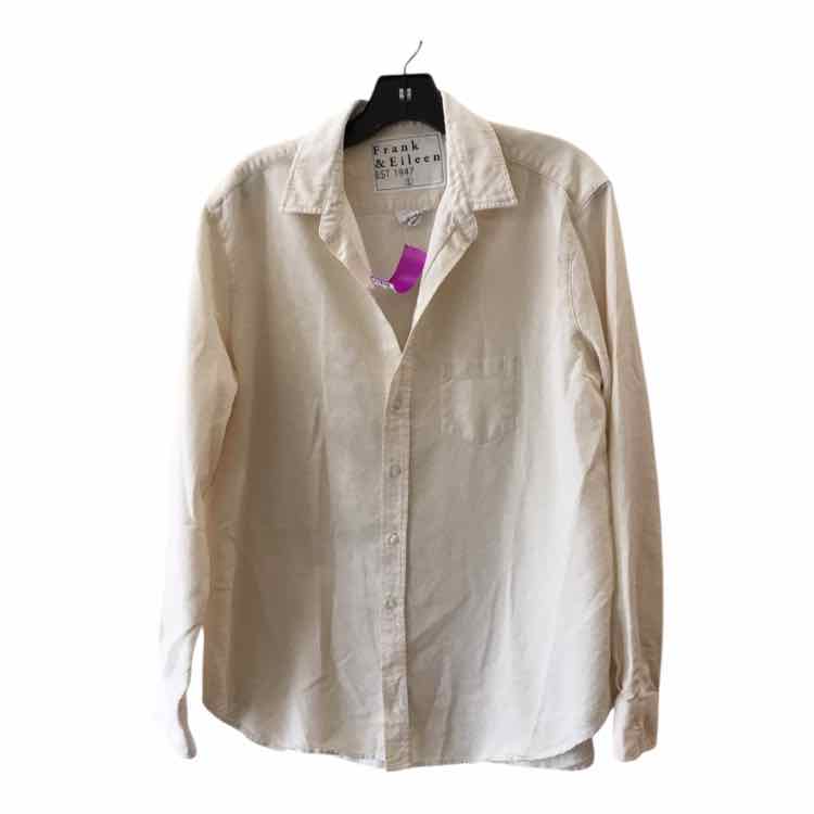 Frank & Eileen Cream Size L Shirt