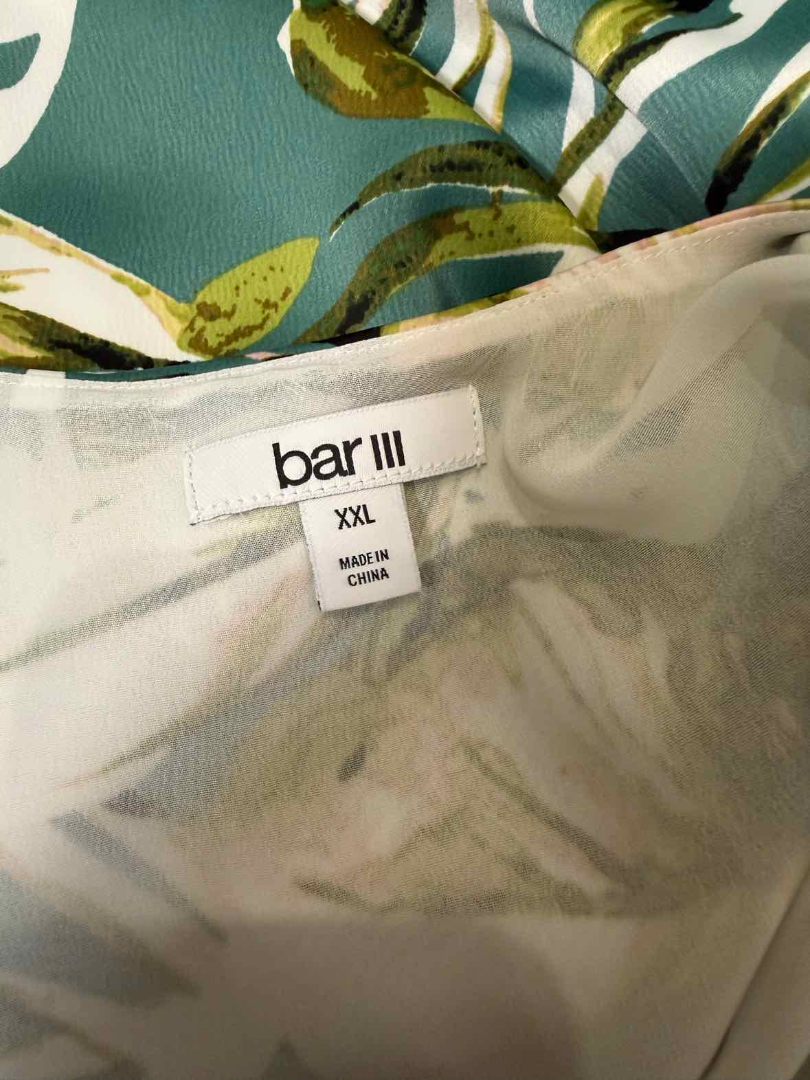 bar III Green and Teal Size XXL Shirt