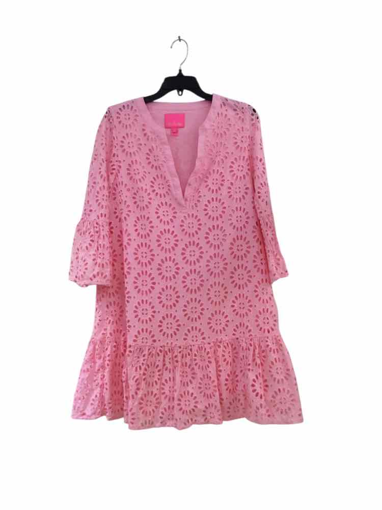 lilly pulitzer pink dress Mialeigh Linen Dress
