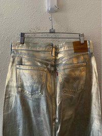 Levi Strauss & Co metallic gold Size 28 Skirt