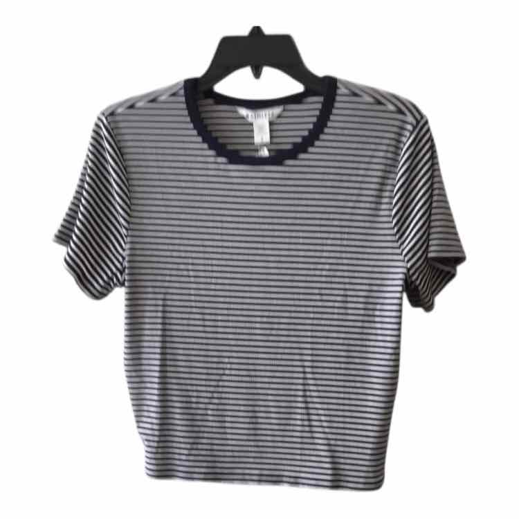 Athleta Navy and White Size L Shirt