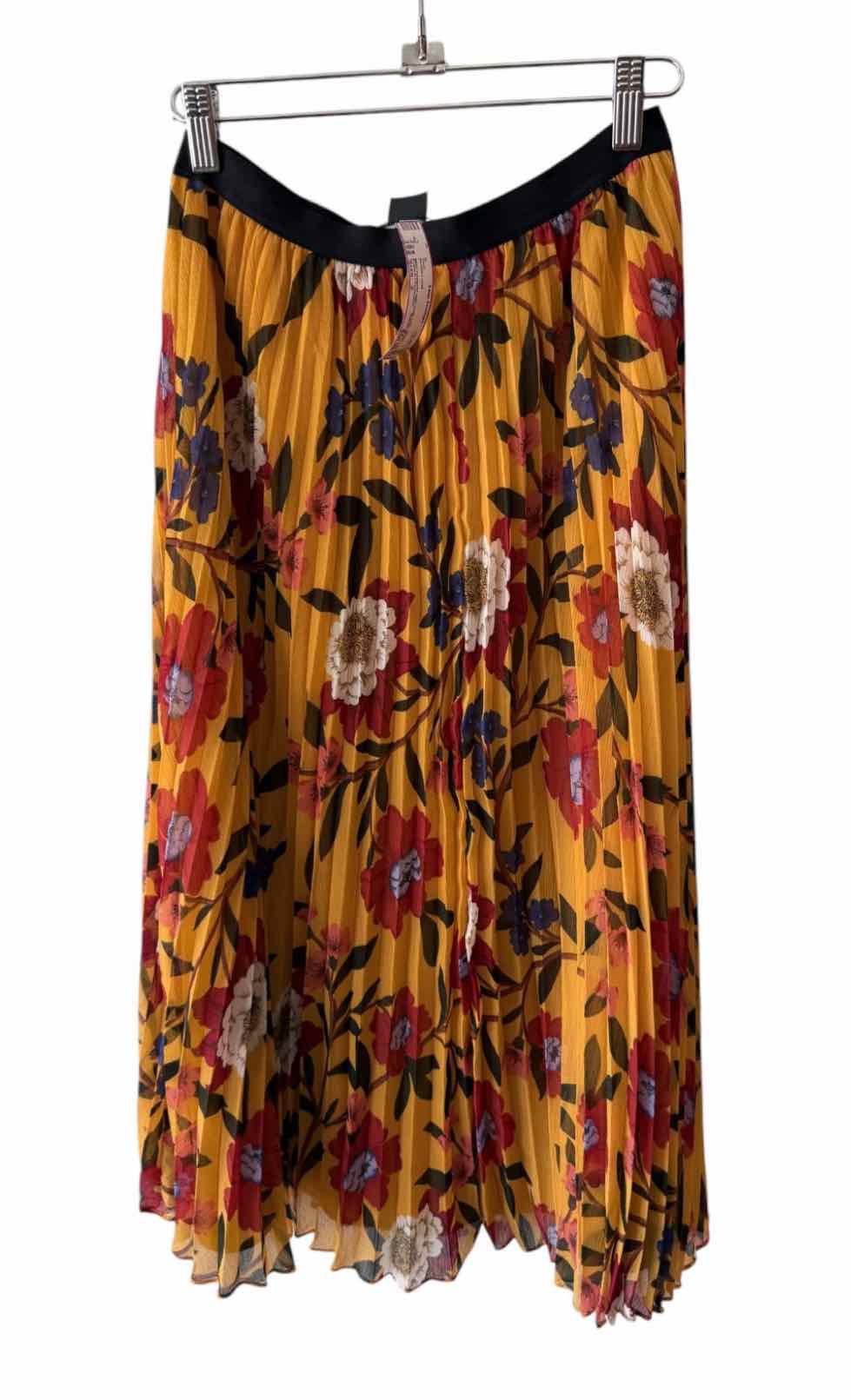 French Connection Mustard multi Size 2 Skirt