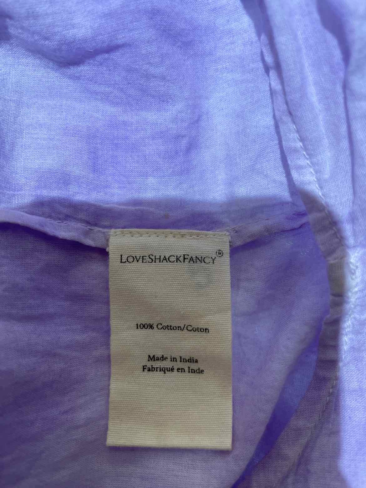 Love Shack Fancy Purple and White Size S Dress