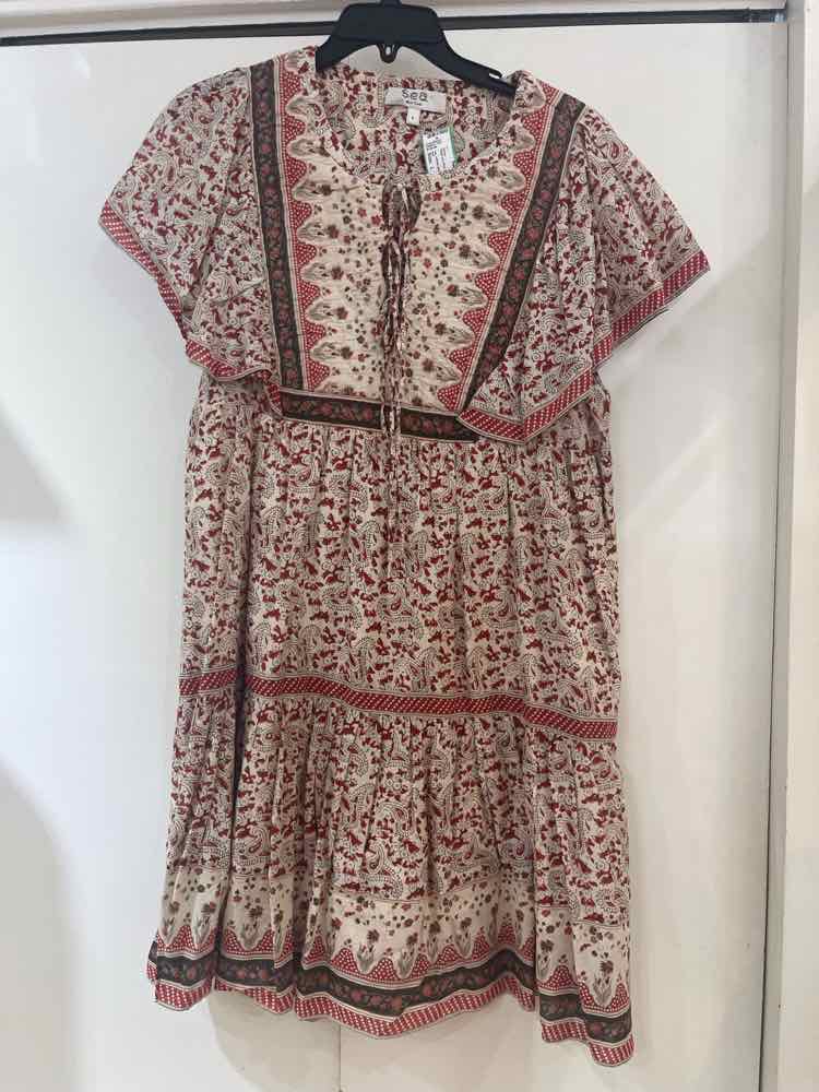 sea Beige and Red Size L Dress