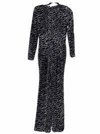 Dress the population Black and silver Size S Jumpsuit