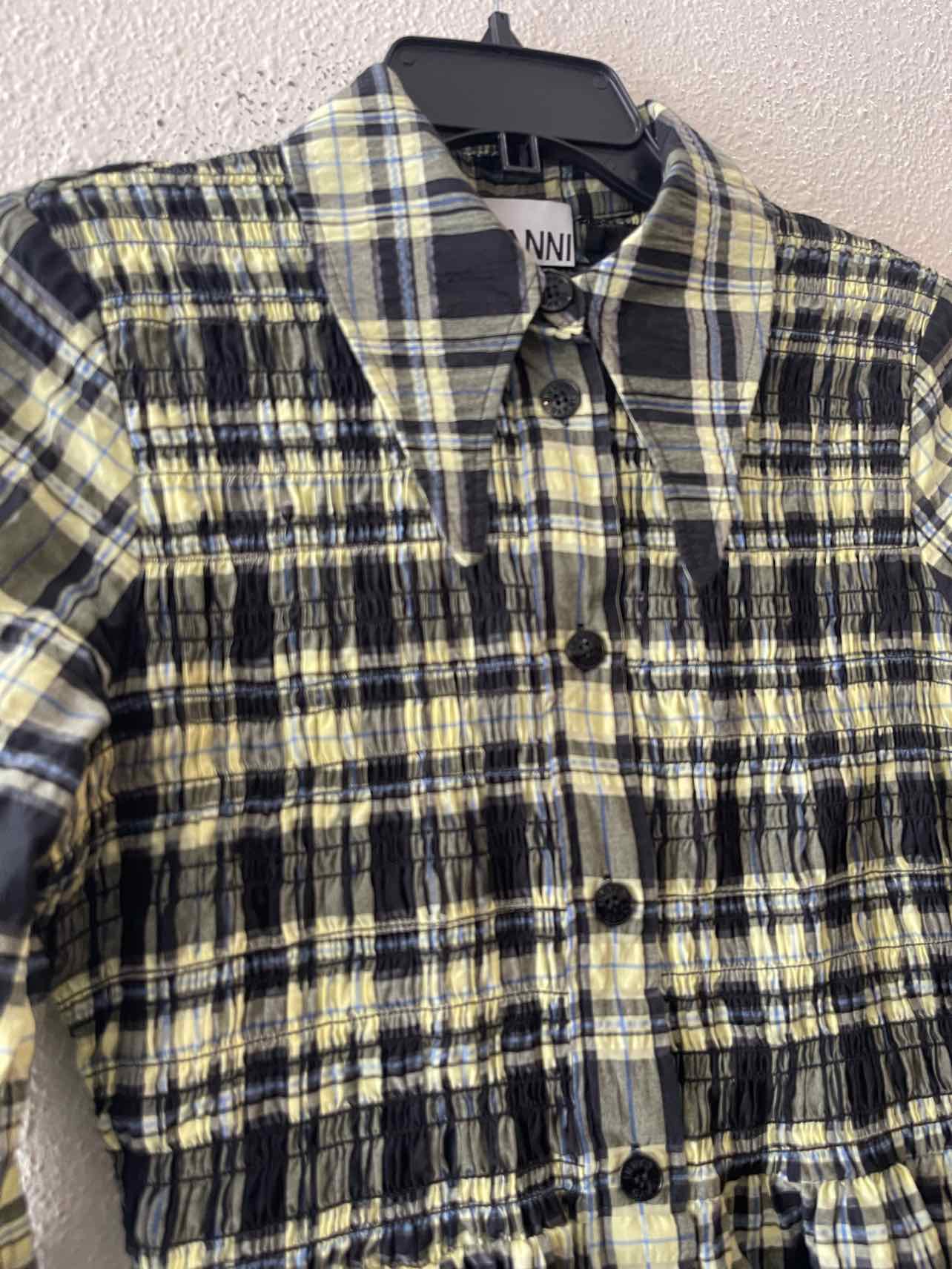 Ganni Yellow Multi Size 36 Dress