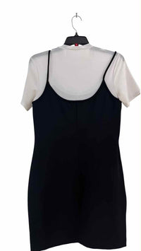 STAUD White/Black Size M Dress