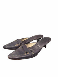 TODS Navy Blue Size 10 Mules