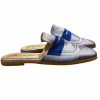 Dolce Metallic Blue Size 37 Shoes
