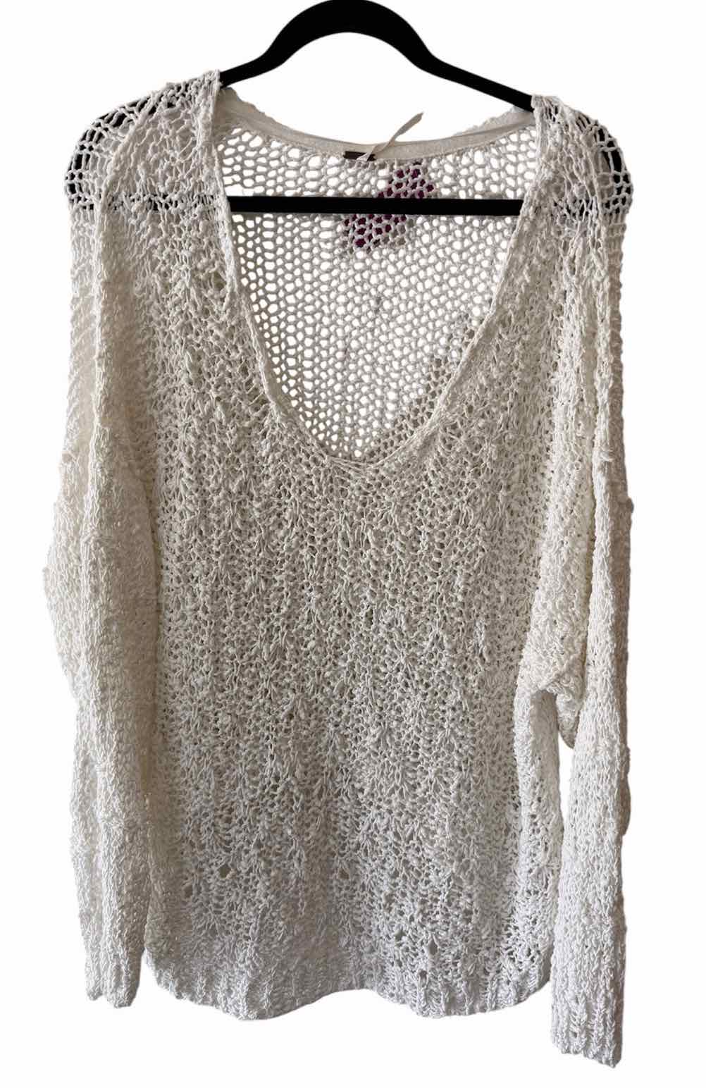Free People White Size S Shirt