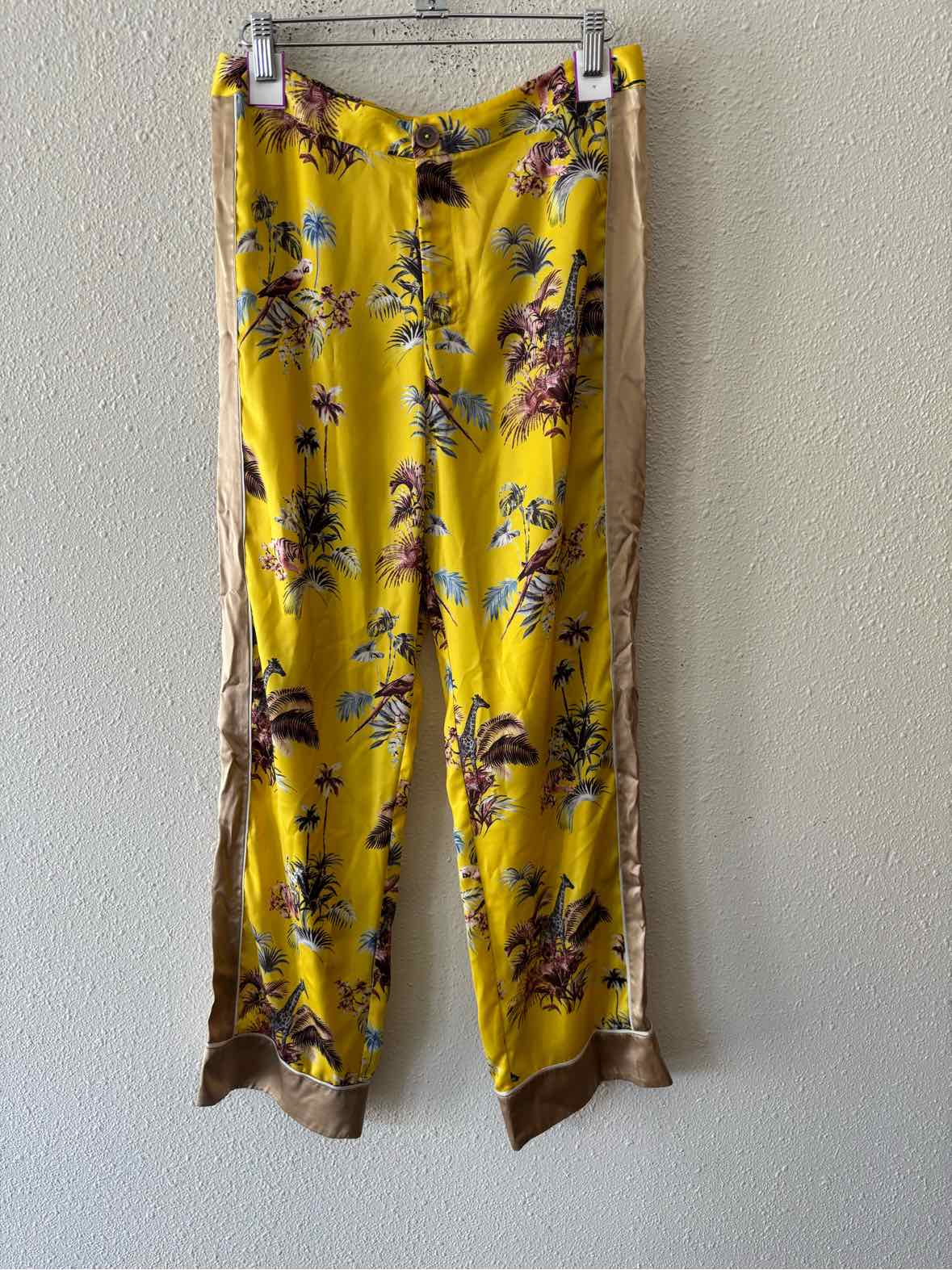 Le Superbe Yellow Multi Size 4 Pants