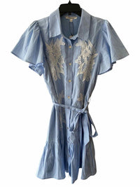 La Lavon Blue and White Size L Dress