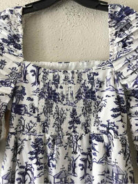 o.p.t Blue and White Size M Dress