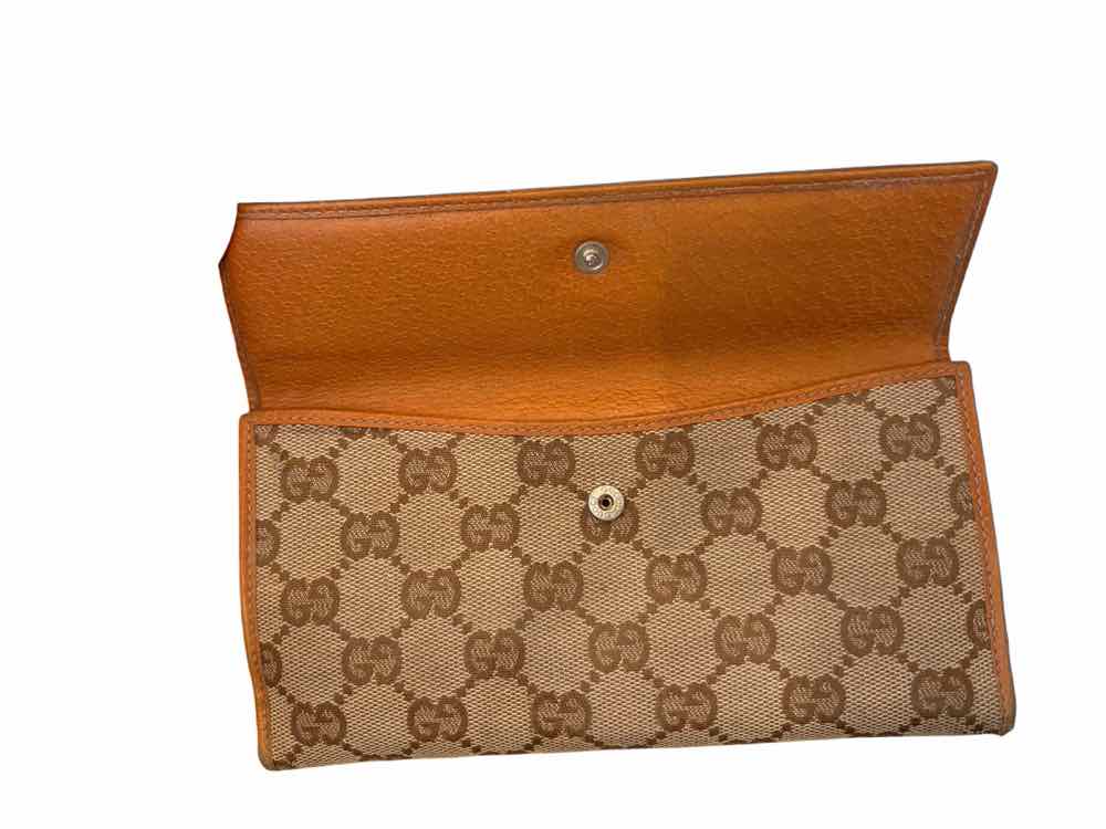 Gucci tan and beige Wallet