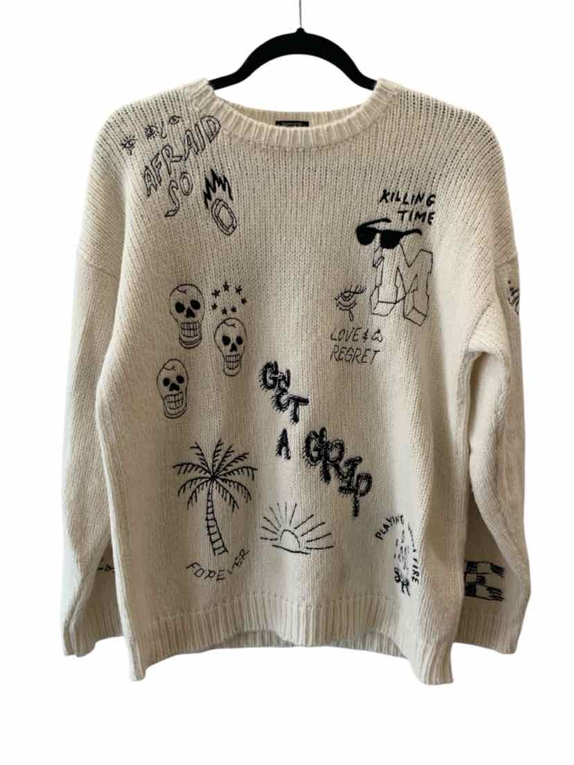 Mother Off White Size S Sweater