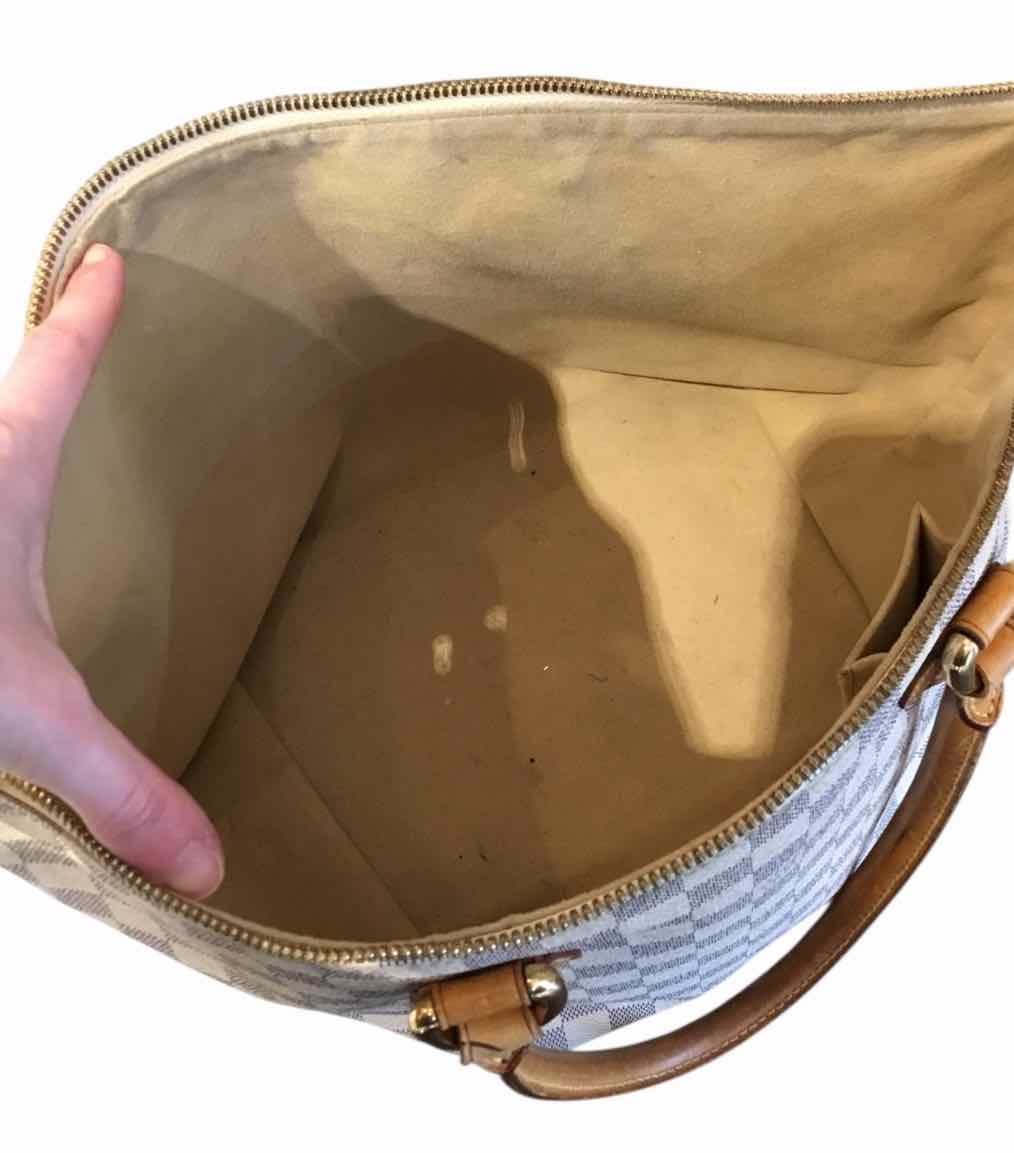 Louis Vuitton white and gray Handbag