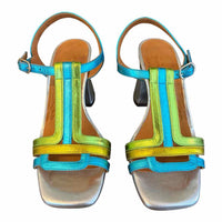 Chie Mihara Blue and Green Size 36 Shoes