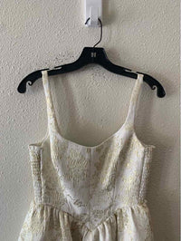 Amanda Uprichard Cream and Gold Size No Label Dress
