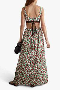 agua bendita Green and red Size M Dress