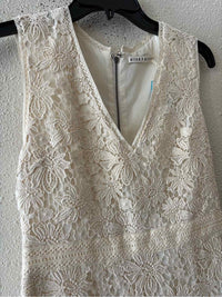 alice + olivia Cream and White Size 4 Dress