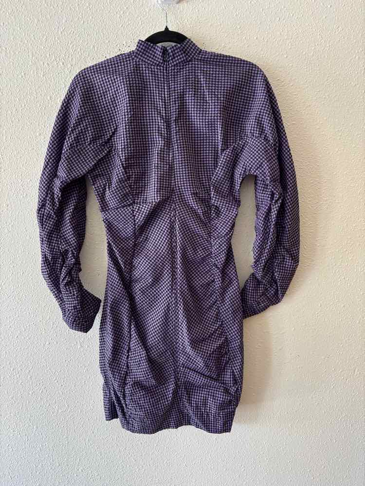 Ganni Purple and Black Size 34 Dress