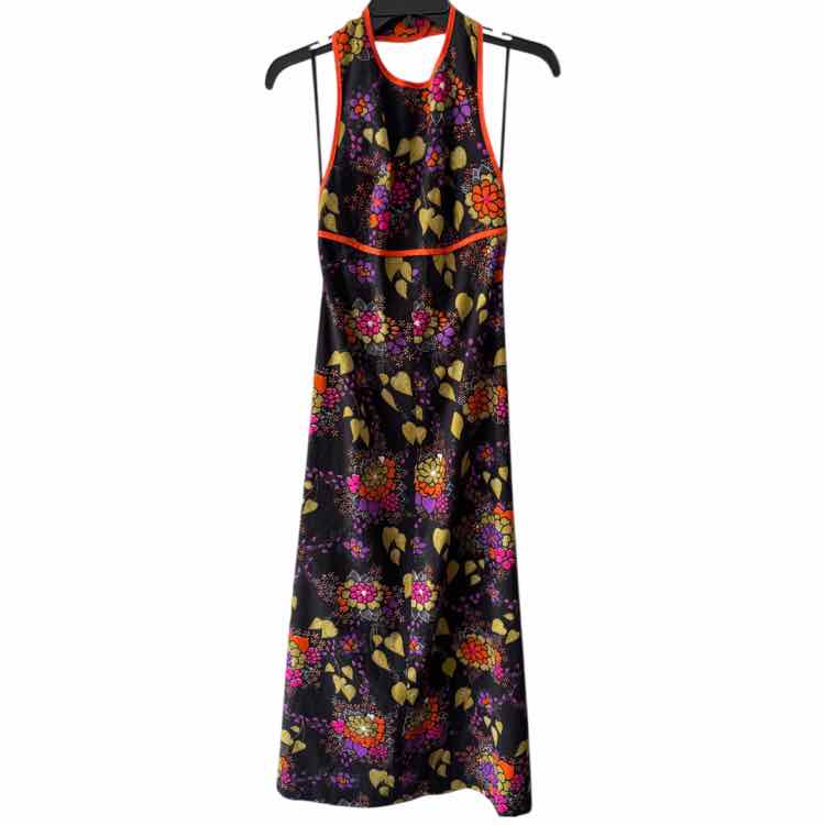 No Label Black Multi Size 38 Dress