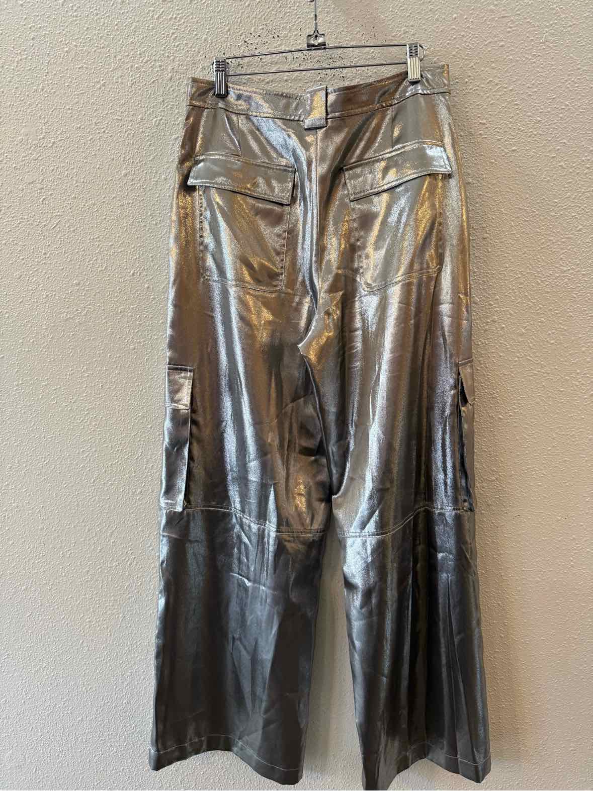 Simkhai Metallic champagne Size 8 Pants