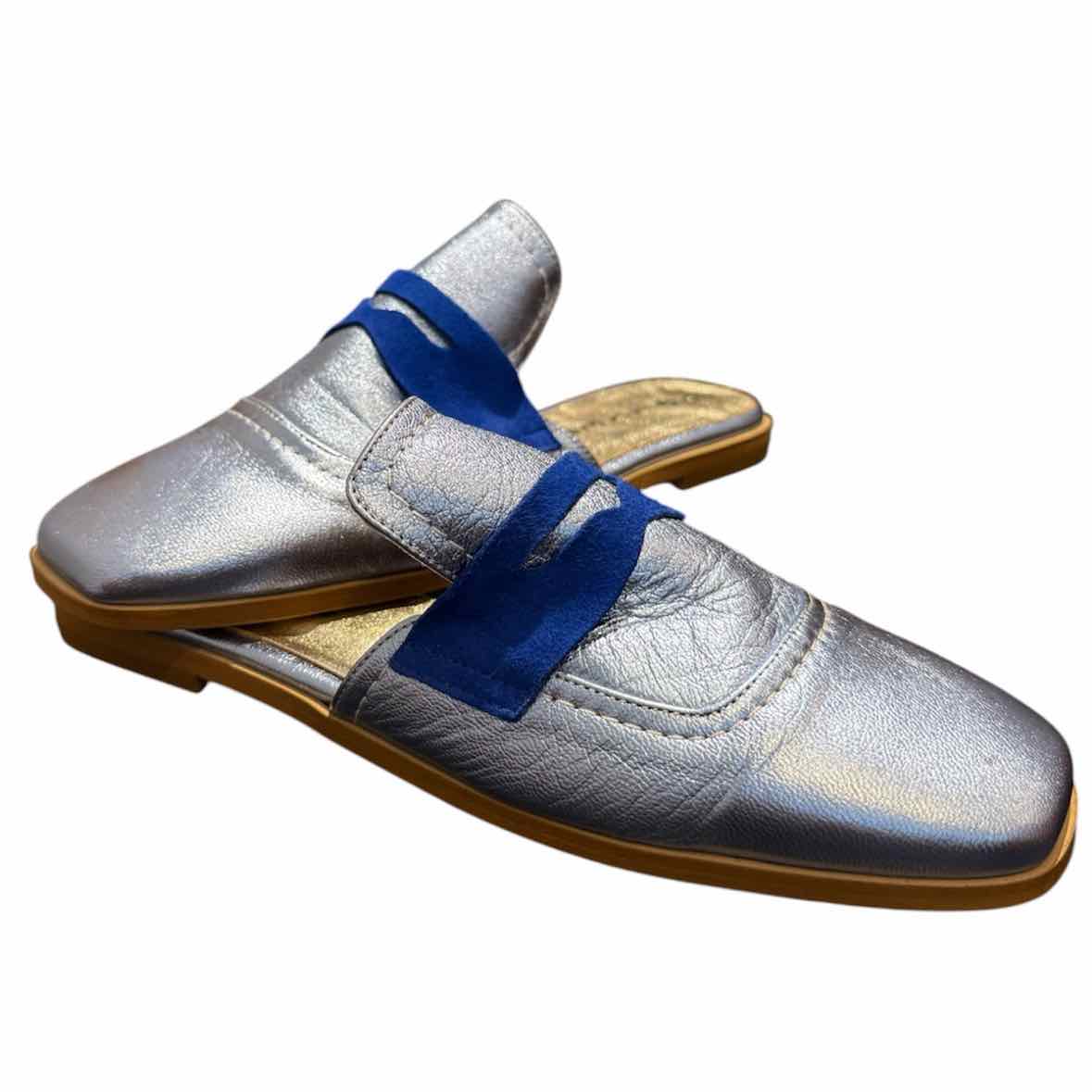 Dolce Metallic Blue Size 37 Shoes
