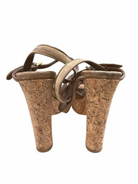 Gucci Brown & Cork Size 39 Heels