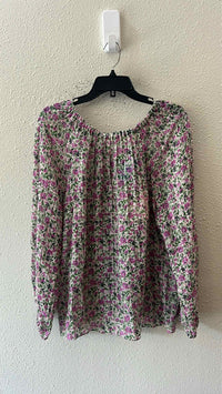 Pearl by Lela Rose Ivory Multi Size L Shirt