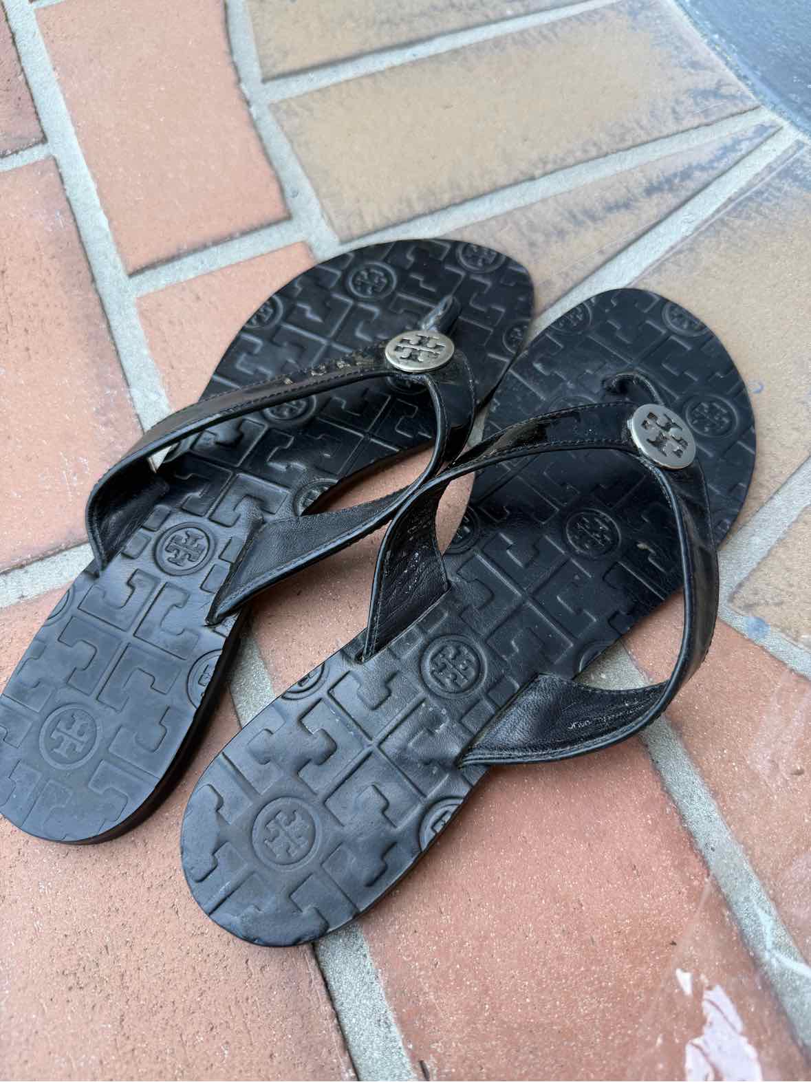 Tory Burch Black Size 7 Sandals