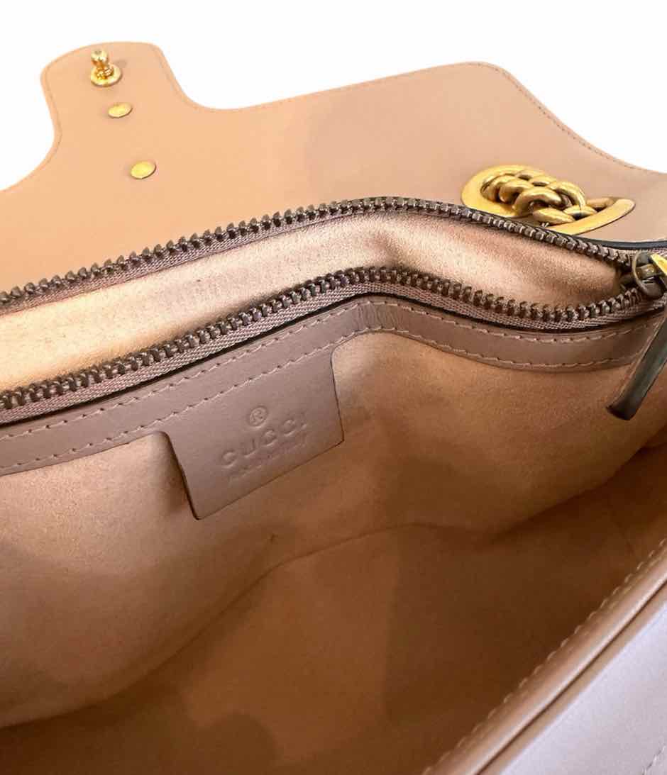 Gucci GG Marmont Small Leather Shoulder B rose mauve Handbag