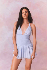 Love Shack Fancy Light Blue Size S Dress