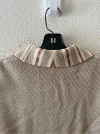 St.John Beige and Cream Size 10 Shirt
