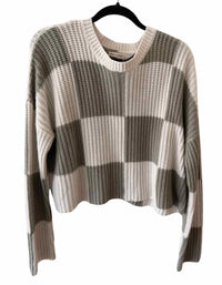 Moon $ Madison Green and White Size L Sweater