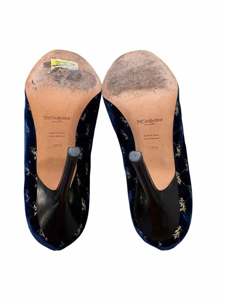 Saint Laurent blue and gold Size 38.5 Shoes