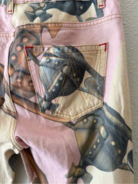 Vivienne Westwood Pink and Cream Size 31 Jeans