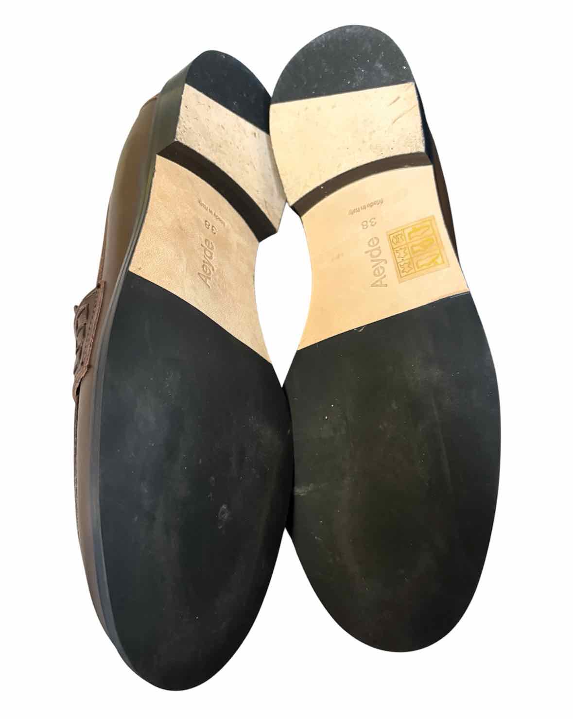 aeyde Chocolate Brown Size 38 Shoes