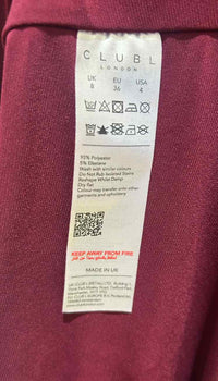 Club L Burgandy Size 4 Formal