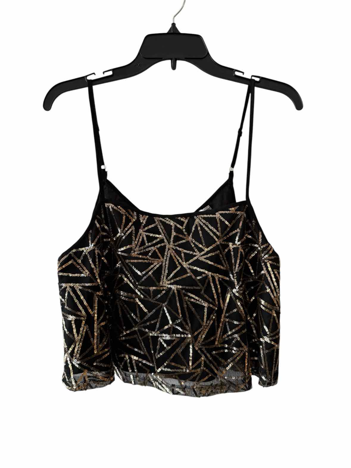 Ark & Co Black and Gold Size L Camisole