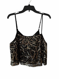 Ark & Co Black and Gold Size L Camisole