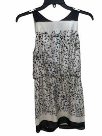 Halston Heritage Cream and Black Size 0 Dress