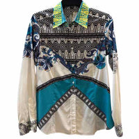 etro White Multi Size 44 Shirt
